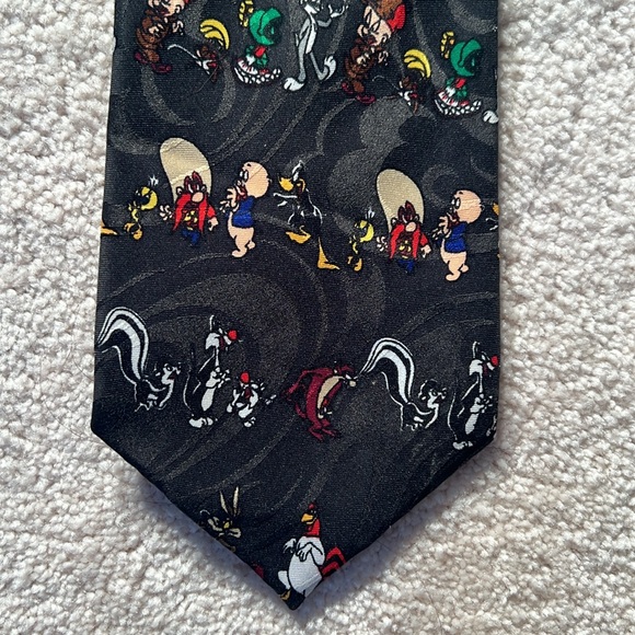 Vintage Looney Tunes Mania Tie 1995 - Picture 1 of 6